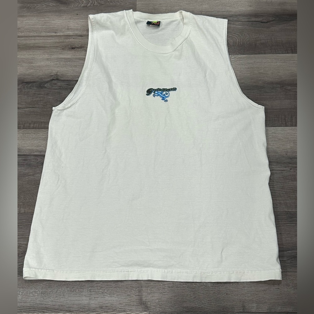 1990’s vintage Hawaiii Gecko Happy Shirt 90’s  tank tee shirt sleeveless XL